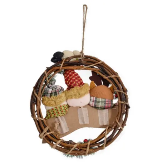 Merry Christmas Door Decoration - Back